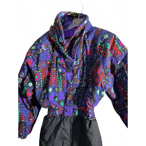 Edelweiss Vintage Retro Colorful Patterned Snowsuit 10 - Picture 4 of 15